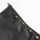 DEVIL FASHION Men's Punk Big Pockets Eyelet & Rivet Pants with Detachable Legs