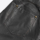 DEVIL FASHION Men's Punk Big Pockets Eyelet & Rivet Pants with Detachable Legs