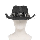 DEVIL FASHION Men's Punk Bullet Skull Studded Hat