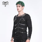 Мужская портупея DEVIL FASHION из искусственной кожи с перекрещивающимися пряжками в стиле панк
