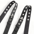 Мужская портупея DEVIL FASHION из искусственной кожи с перекрещивающимися пряжками в стиле панк