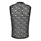 DEVIL FASHION Men's Punk Cut-out Chained Mesh Tank Top