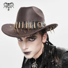 DEVIL FASHION Men's Punk Eyelet Bullet Studded Hat