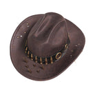 DEVIL FASHION Men's Punk Eyelet Bullet Studded Hat