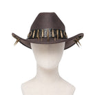 DEVIL FASHION Men's Punk Eyelet Bullet Studded Hat