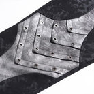 DEVIL FASHION Men's Punk Eyelet Layered Patchwork Pants