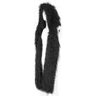 DEVIL FASHION Men's Punk Faux Fur Scarf with Hood