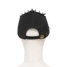 DEVIL FASHION Men's Punk Goat Skull Studded Chained Hat