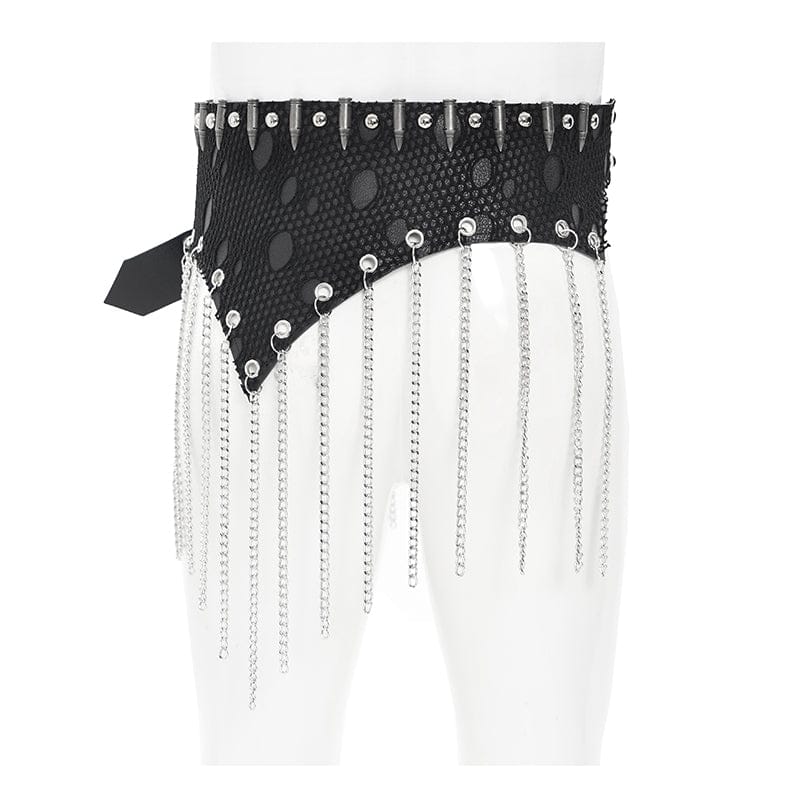 DEVIL FASHION Men's Punk Irregular Chains Belt