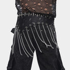 DEVIL FASHION Men's Punk Irregular Chains Belt