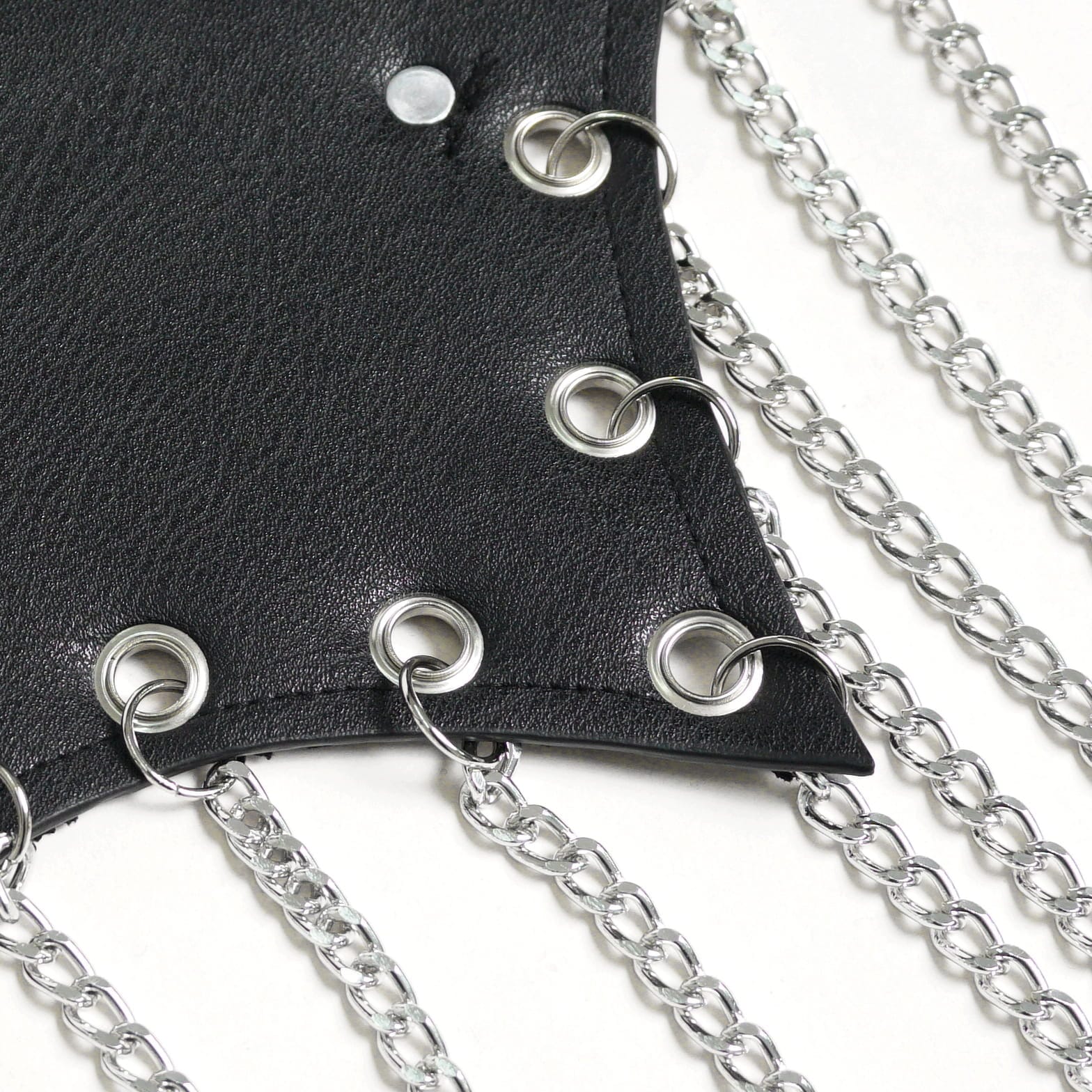 DEVIL FASHION Men's Punk Irregular Chains Belt