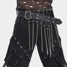 DEVIL FASHION Men's Punk Irregular Chains Belt