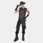 DEVIL FASHION Men's Punk Irregular Chains Belt