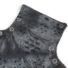 DEVIL FASHION Men's Punk Irregular Stand Collar Ripped Shirt