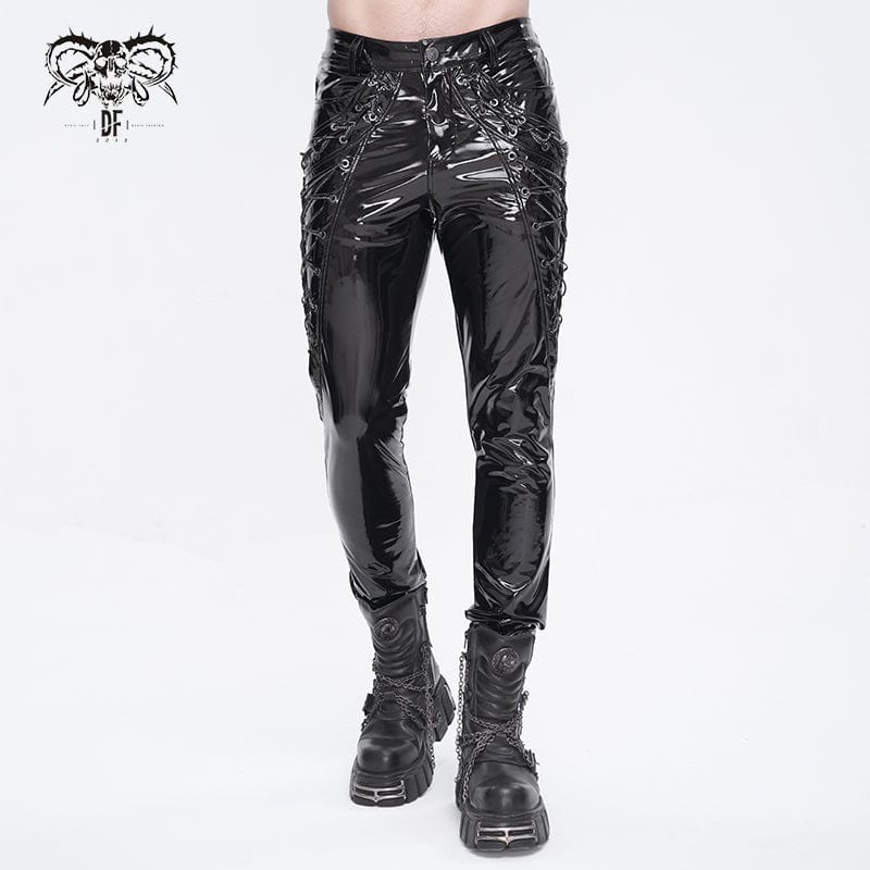 Genuine Leather Men′ S Pant Sheep Skin Leather Punk Gothic Pants - China  Genuine Men Pant and Leather Men Pant price