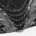 DEVIL FASHION Men's Punk Layered Chained Bag