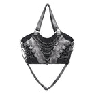 DEVIL FASHION Men's Punk Layered Chained Bag