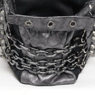 DEVIL FASHION Men's Punk Layered Chained Bag