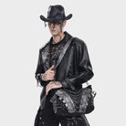 DEVIL FASHION Men's Punk Layered Chained Bag