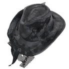 DEVIL FASHION Men's Punk Mesh Patchwork Distressed Hat