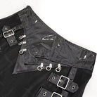 DEVIL FASHION Men's Punk Patent Leather Splice Split Skirt