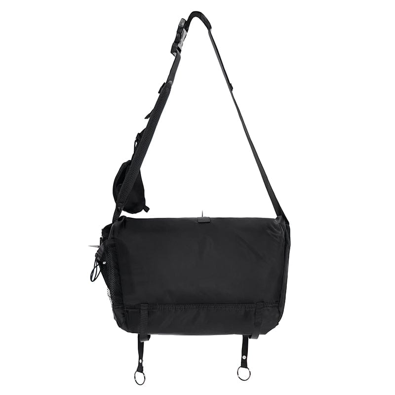 DEVIL FASHION Men's Punk Pentacle Eyelets & Rivets Bag