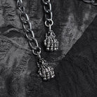 Sudadera con capucha punk rasgada y encadenada para hombre de DEVIL FASHION