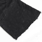 DEVIL FASHION Men's Punk Ripped Mesh Splice Lace-up Baggy Trousers