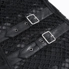 DEVIL FASHION Men's Punk Ripped Tassels Mesh Splice T-shirt