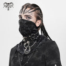 DEVIL FASHION Men's Punk Rivet Skull Layered Choker