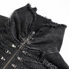 Chaleco de hombre estilo punk con tirantes y cadena sin bordes de DEVIL FASHION