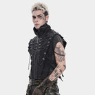 Chaleco de hombre estilo punk con tirantes y cadena sin bordes de DEVIL FASHION