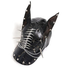 DEVIL FASHION Men's Punk Studded Chained Distressed Hat