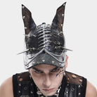 DEVIL FASHION Men's Punk Studded Chained Distressed Hat