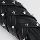 DEVIL FASHION Men's Punk Studded Fingerless Gloves