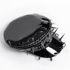 DEVIL FASHION Men's Punk Studded Rings Chained Hat
