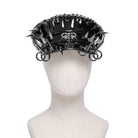 DEVIL FASHION Men's Punk Studded Rings Chained Hat