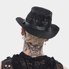 DEVIL FASHION Men's Punk Studded Skull Hat