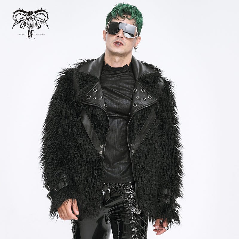 Faux fur coat Karl Lagerfeld Black size 36 FR in Faux fur - 22004127