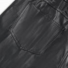 DEVIL FASHION Men's Skinny Punk Striped Trousers
