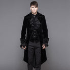 DEVIL FASHION Men's Standup Collar Vintage Tailcoat