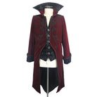 DEVIL FASHION Men's Standup Collar Vintage Tailcoat