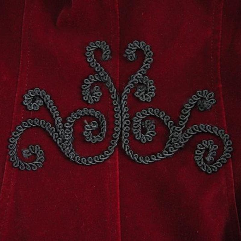 DEVIL FASHION Men's Standup Collar Vintage Tailcoat