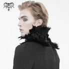 DEVIL FASHION Unisex Gothic Feather Collar