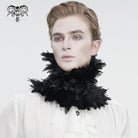 DEVIL FASHION Unisex Gothic Feather Collar