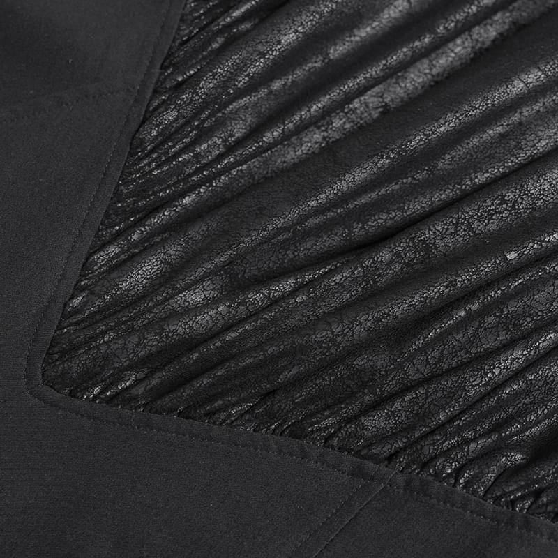 DEVIL FASHION Women's Goth Tulip Asymmetrical Skirt