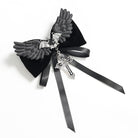 DEVIL FASHION Women's Gothic Bat Cross Bowknot Hairpin Neckwear