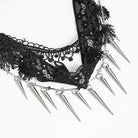DEVIL FASHION Women's Gothic Beaded Rivets Layered Choker