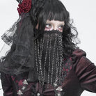 DEVIL FASHION Women's Gothic Beaded Tassels Mask