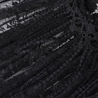 DEVIL FASHION Women's Gothic Crochet Tassels Lace Veil